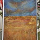 Po burzy - obraz akryl i pastele suche 30x40 cm