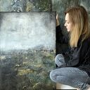EVENNESS - Obraz 70x50 cm Abstrakcyjny Ręcznie Malowany do Nowoczesnych Wnętrz Salonu