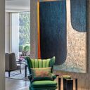 MANCHAS DE MAR - wielkoformatowy obraz abstrakcyjny art&texture 80x170 cm