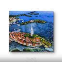 Istria - obraz akrylowy 50x50x2 cm z widokiem na Chorwację