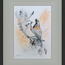 Sojusz skrzydeł - akwarela 32x24 cm z orłem (oryginał)