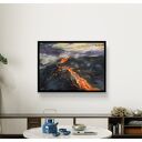 WULKAN I (VOLCANO I - 60X80) - obraz ręcznie malowany na płótnie, fine art