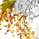 Obraz DRZEWO 44 120x70 - abstrakcyjna leśna ścieżka w promieniach słońca