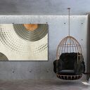 Obraz na płótnie Abstrakcja 9 kół i kropek 120x80 cm