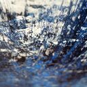 Zamarznięty wodospad - unikatowy, ręcznie malowany obraz abstrakcyjny
