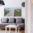 Fotoobraz na płótnie - Morze, plaża, most 90x60 cm