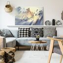 Obraz na płótnie - Mgła Pejzaż Natura Rozmyty 120x80 cm (97001)