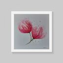 MAGNOLIE - akwarela formatu 25/25 cm
