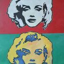 Obraz portret Marilyn Monroe Industrial - akryl na płycie 30x40 cm