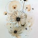 Kwiatowa ekspresja, Akwarela A3