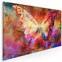 Obraz na płótnie - MOTYL SKRZYDŁA KOLOROWY - 120x80 cm (70601)