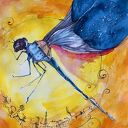 "JĘTKA" akwarela artystki plastyka Adriany Laube