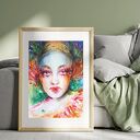 Carnival de Fleurs, Akwarela na papierze 56x76 cm (bez ramy)