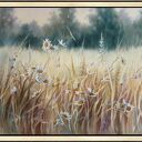 Gorąca Łąka, ręcznie malowany olejny