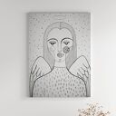 Nowoczesny obraz 50x70 cm Anioł na płótnie
