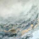 Abstrakcja Garden - obraz strukturalny XXL 100x140 cm (dyptyk)