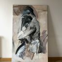 Trochę Czekałam - obraz dla par 150x90 cm na płótnie