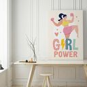 Plakat obraz power girl 50x70 cm B2