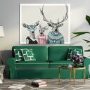 Obraz na płotnie - 100x80cm RODZINA JELENI wysyłka w 24h 02146