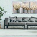 Obraz na płótnie Hortensje - tryptyk 3 części 150x70 cm
