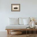 Zaciszny zakątek - akwarela 24x32 cm z żurawiem