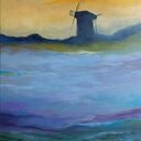 Wiatrak - obraz akrylowy na płótnie 60x80 cm (sygnowany)