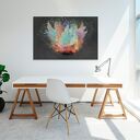 Obraz na płótnie - KWIAT ARTYSTYCZNY - 120x80 cm (70501)