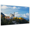 Obraz na ścianę biuro plakat WIDOK 39 zamek Neuschwanstein 120x80 AleObrazy