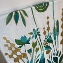 Obraz łąka kwietna - ręcznie malowany obraz - abstrakcja roślinna 25x30 cm Garden IV