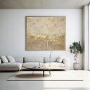Złota abstrakcja STRUKTURALNA, ręcznie malowany obraz 100x140cm