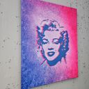 Marilyn Monroe Pop Art - obraz z efektem holo 40x50 cm ręcznie malowany