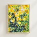 Żółte kwiatki - oryginalny obraz akwarelowy 42 x 29,7 cm