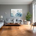 Obraz do salonu - KWIATY LOTOSU LIŚCIE LOTOSU - 70x50 cm (105901)