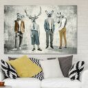 Obraz drukowany na płótnie GANG, CHŁOPAKI 120x80 cm - nowoczesna dekoracja do Twojego wnętrza