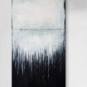 ABSTRAKCJA W bieli, czerni i szarościach - obraz akrylowy formatu 100/50 cm
