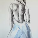 Blue Dress - 100x70