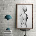50x70 akt abstrakcja plakat kobieta duży obraz do sypialni salonu Cykl Body Flowers