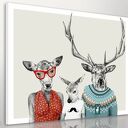 Hipsterska rodzinka 0278-120x80 cm