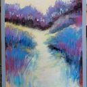 Pejzaż - praca w formacie 24x18 cm w pastelach suchych