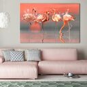 Obraz drukowany na płótnie FLAMINGI 120x80cm 02601