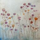 Kwiaty - oryginalna akwarela 20 x 20 cm