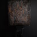 Czarno-miedziany obraz strukturalny 90x80 cm do nowoczesnych wnętrz