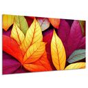 OBRAZ NOWOCZESNY Jesienne LIŚCIE 30 Kolorowy Loft Salon 120x80