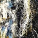 Koń w Ruchu - Obraz z Włókien, Mocne Kontrasty, Rękodzieło 100x70