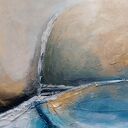 Abstrakcyjny obraz akrylowy 60x30 cm - gotowy do zawieszenia