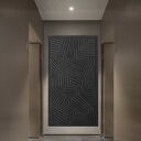 Płaskorzeźba ścienna 80x160m elegancka pastelowa czerń