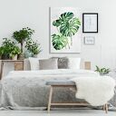Kwiat Monstera 70x100 cm - nowoczesny obraz drukowany na płótnie