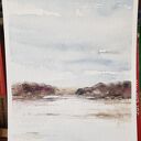 Dwie oryginalne akwarele pejzaż 32x24 cm - komplet Paulina Lebida