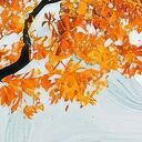 Obraz Jeleń na płótnie 120x80 cm - jesienny krajobraz