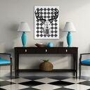 Obraz na płotnie - 60x80cm JELEŃ RETRO 0225 wysyłka w 24h